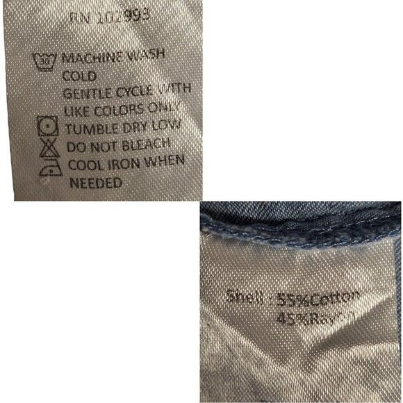 Peter Som Collective Size 14 Blue RTR Designer Tunic Dress Cotton Tiered Ruffles - Picture 16 of 16